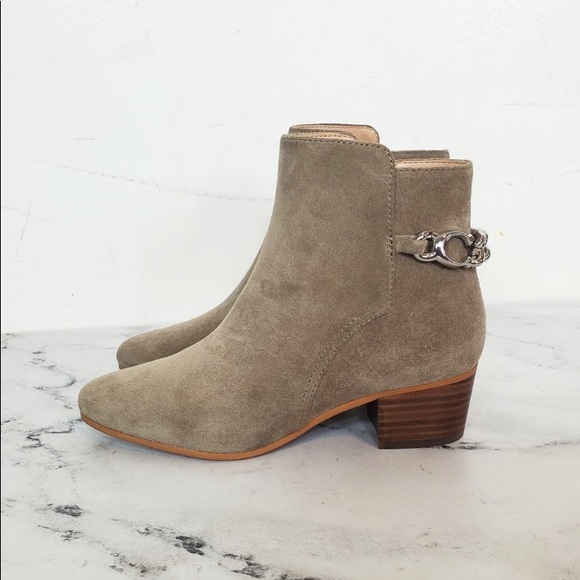Coach Mushroom Carissa Ankle Suede Size 5 Boots NIB - Picture 3 of 6